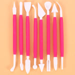 ชุดมีดแกะสลักเค้ก 2 ชุด สีม่วง (บรรจุถุง OPP), สีเหลือง (บรรจุถุง OPP), สีแดง (บรรจุถุง OPP), สีน้ำเงิน (บรรจุถุง OPP), สีชมพู (บรรจุถุง OPP)