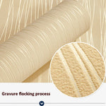 Modern Minimalist Bedroom Living Room Self-Adhesive Non-Woven Wallpaper Sticker, 0.53 x 3 Meters