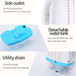 GZ-1901 Semiconductor Mini Dehumidifier Household Small Dehumidifier Bedroom Dehumidifier Moisture Absorber, EU Plug, UK Plug