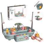 ชุดของเล่นสถานีตกปลาหมุนไฟฟ้าเพื่อการศึกษาสำหรับเด็ก Play House, สีเขียว 6 ตัวเป็ด, สีชมพู 6 ตัวเป็ด, สีเขียว 3 ปลา 3 เป็ด, สีชมพู 3 ปลา 3 เป็ด