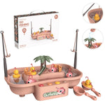 ชุดของเล่นสถานีตกปลาหมุนไฟฟ้าเพื่อการศึกษาสำหรับเด็ก Play House, สีเขียว 6 ตัวเป็ด, สีชมพู 6 ตัวเป็ด, สีเขียว 3 ปลา 3 เป็ด, สีชมพู 3 ปลา 3 เป็ด