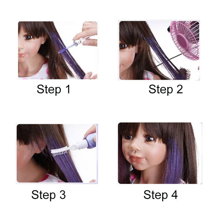 สีผมชั่วคราวแบบใช้ครั้งเดียว ย้อมผมไม่เป็นพิษ ครีมย้อมผม DIY มาสคาร่าย้อมผม