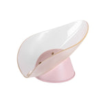 Toilet Drain Soap Box No Perforation Shelf, Blue, Light Pink, Grey