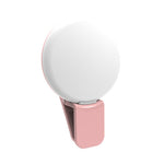 ไฟเสริมมือถือ 2 ชิ้น สำหรับกล้องถ่ายรูป LED ไฟเซลฟี่ สีขาว ชมพู ฟ้า ดำ