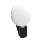 ไฟเสริมมือถือ 2 ชิ้น สำหรับกล้องถ่ายรูป LED ไฟเซลฟี่ สีขาว ชมพู ฟ้า ดำ