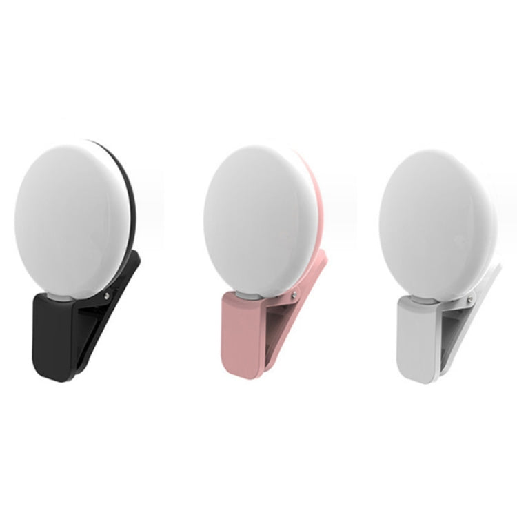 ไฟเสริมมือถือ 2 ชิ้น สำหรับกล้องถ่ายรูป LED ไฟเซลฟี่ สีขาว ชมพู ฟ้า ดำ