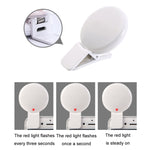 ไฟเสริมมือถือ 2 ชิ้น สำหรับกล้องถ่ายรูป LED ไฟเซลฟี่ สีขาว ชมพู ฟ้า ดำ