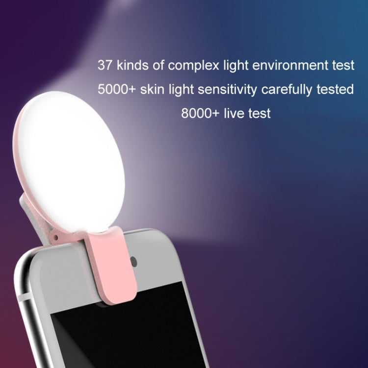 ไฟเสริมมือถือ 2 ชิ้น สำหรับกล้องถ่ายรูป LED ไฟเซลฟี่ สีขาว ชมพู ฟ้า ดำ