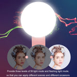 ไฟเสริมมือถือ 2 ชิ้น สำหรับกล้องถ่ายรูป LED ไฟเซลฟี่ สีขาว ชมพู ฟ้า ดำ