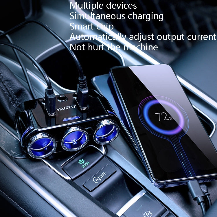 YANTU B39 Cigarette Lighters Cars Multifunctional Usb Fast Charging Car Charger, Wireless Qualcomm Voltage