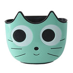 Kitchen Cartoon Multifunctional Sink Drain Hanging Bag Adjustable Buckle Bathroom Storage Basket, Pink, Blue, Green