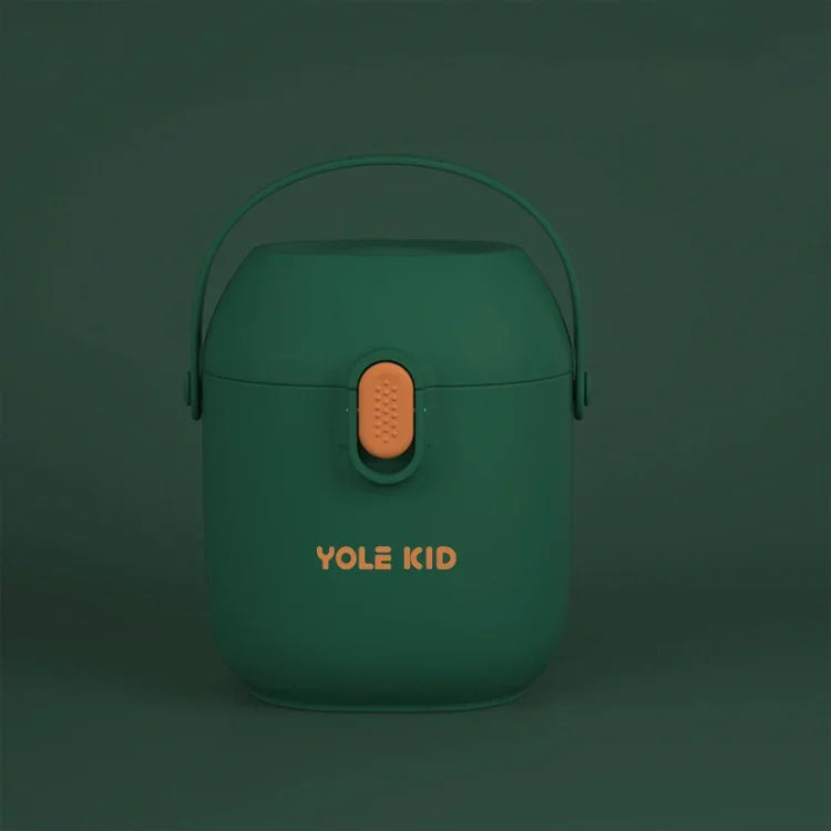 กล่องผงนมเด็ก YOLE KID 2 ชิ้น ความจุใหญ่ พกพาสะดวก กล่องผง Gimi สำหรับเก็บอาหารเสริมเด็ก ปิดผนึก, สีเหลืองมัสตาร์ด, สีเขียวมัทฉะ, สีเขียวมะกอก, สีนกยูง, สีแดงซินนาบาร์, สีชมพูโรส