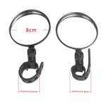 2 ชิ้น กระจกมองหลังสำหรับสกูตเตอร์ Xiaomi กระจกจักรยาน รูปทรงกลม รูปไข่
