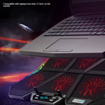 ฐานระบายความร้อนโน้ตบุ๊ก COOLCOLD RGB พร้อมพัดลม 6 ตัว ปรับความเร็วได้ 5V รุ่นสีสัน, รุ่นสัมผัส 5V 12 Symphony