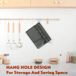 2 in 1 Kitchen Silicone Spoon Holder Shelf, Large (Gray), Medium (Gray), Medium (Black), Large (Red), Medium (Red), Large (Blue), Medium (Blue), Large (Orange), Medium (Orange), Large (Green), Medium (Green)