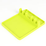 2 in 1 Kitchen Silicone Spoon Holder Shelf, Large (Gray), Medium (Gray), Medium (Black), Large (Red), Medium (Red), Large (Blue), Medium (Blue), Large (Orange), Medium (Orange), Large (Green), Medium (Green)