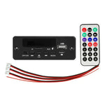 แผงถอดรหัส MP3 พร้อมแอมพลิฟายเออร์และบอร์ดบันทึกเสียง 12V, พร้อมบลูทูธ, แผงถอดรหัส MP3