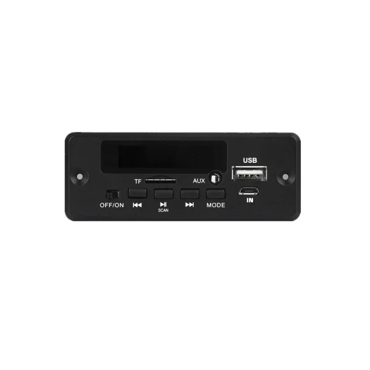 แผงถอดรหัส MP3 พร้อมแอมพลิฟายเออร์และบอร์ดบันทึกเสียง 12V, พร้อมบลูทูธ, แผงถอดรหัส MP3