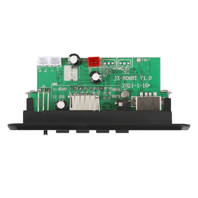 แผงถอดรหัส MP3 พร้อมแอมพลิฟายเออร์และบอร์ดบันทึกเสียง 12V, พร้อมบลูทูธ, แผงถอดรหัส MP3