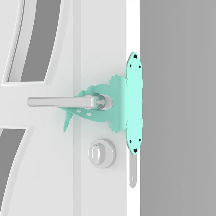Cartoon Bear Bedroom Door Mute Lock Closed Door Anti-collision Protection Cushion, Green, Pink, Coffee, Apricot, White