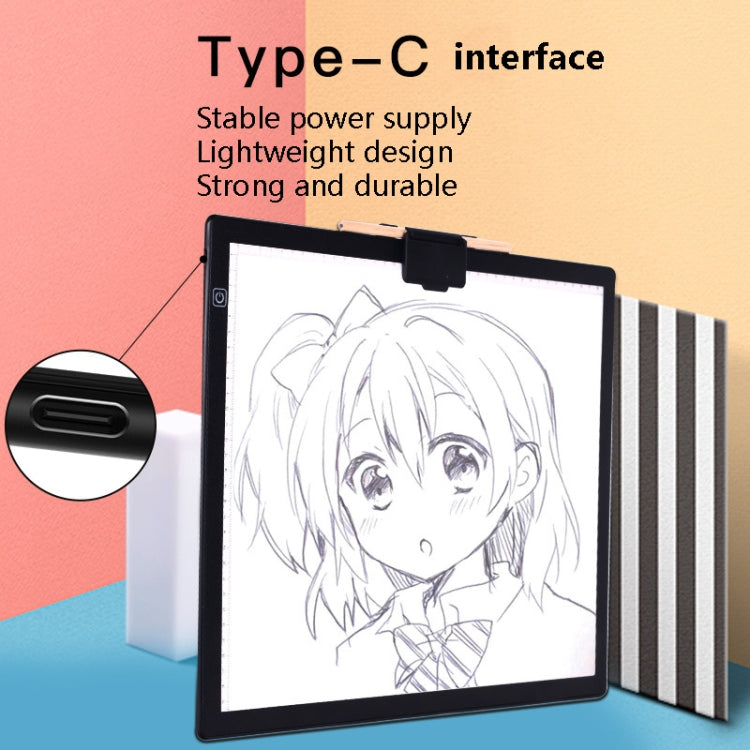 A3-D36 สถานีคัดลอก LED แบบแม่เหล็ก ป้องกันสายตาแบบนุ่ม กระดานคัดลอกลายมือเขียนพู่กัน