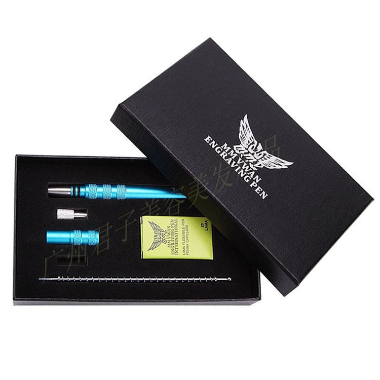 ปากกาตัดแต่งคิ้วเวทมนตร์ MM VWAN ปากกาสลักใบมีดสแตนเลส สีทอง แดง เงิน น้ำเงิน