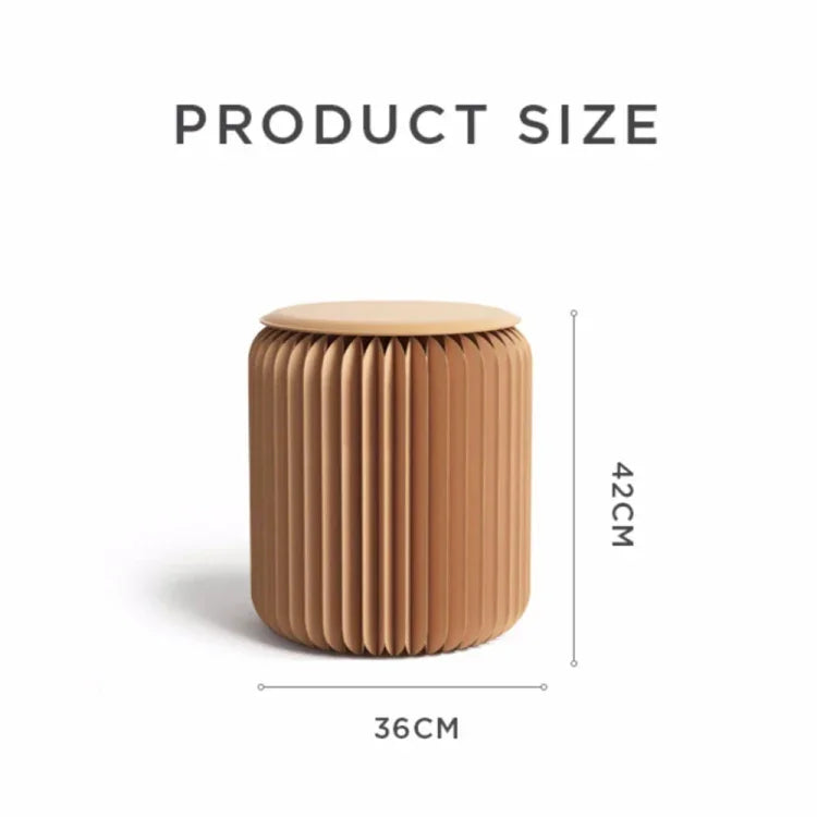 เก้าอี้กระดาษพับสั้น SH-236 เก้าอี้อเนกประสงค์ในบ้าน สะดวกสบาย สีน้ำตาล ขาว แดง ดำ ชมพู ม่วง เขียว น้ำเงิน เหลือง ส้ม