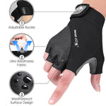 ถุงมือขี่จักรยานเสือภูเขา WEST BIKING YP0211210 ครึ่งนิ้ว ระบายอากาศ กันลื่น อุปกรณ์ขี่, M, L, XL