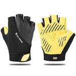 ถุงมือขี่จักรยานเสือภูเขา WEST BIKING YP0211210 ครึ่งนิ้ว ระบายอากาศ กันลื่น อุปกรณ์ขี่, M, L, XL