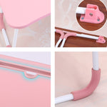 โต๊ะคอมพิวเตอร์ USB พับได้ พร้อมพัดลมและไฟ ขนาด 60x40x28 ซม. สีดำเย็น ชมพูวัยรุ่น ฟ้าอ่อน เมเปิ้ลขาว วอลนัท เขียวถนอมสายตา