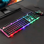 คีย์บอร์ดเมาส์มีสาย USB LIMEIDE GTX300 104 ปุ่ม แบบเรโทร ปุ่มกลม, ความยาวสาย: 1.4m, คีย์บอร์ดเดี่ยวสไตล์พังค์ สีขาว, คีย์บอร์ดเดี่ยวสไตล์พังค์ สีดำ, ชุดพังค์ สีขาว, ชุดพังค์ สีดำ