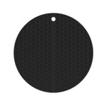 Geometry Kitchen Silicone Pot Holder Heat Insulation Pad Round(Black), Square(Gray), Round(Gray), Square(Black), Round(Black)