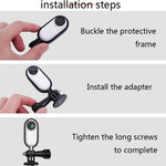 Sunnylife IST-Q9439 ขาตั้งติดตั้งสำหรับ Insta360 GO, กรอบกล้อง, คลิปกระเป๋าเป้, ขาตั้งกล้อง