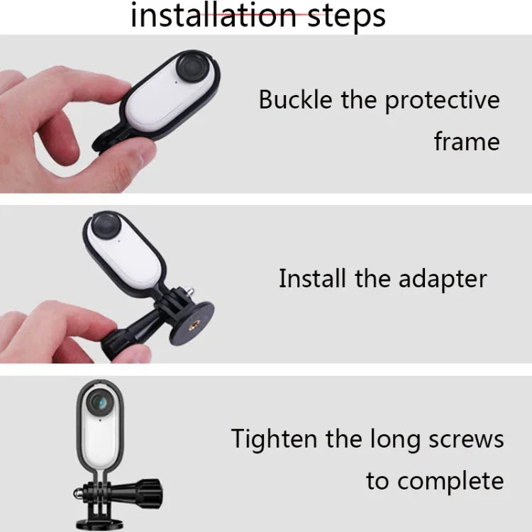 Sunnylife IST-Q9439 ขาตั้งติดตั้งสำหรับ Insta360 GO, กรอบกล้อง, คลิปกระเป๋าเป้, ขาตั้งกล้อง
