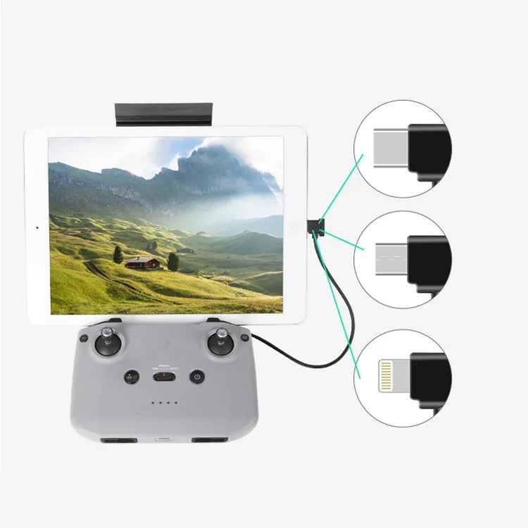 Sunnylife TY-X9304 Suitable For DJI Mavic Air 2S / DJI FPV Flight Glasses V2 / Mavic Mini2 / Osmo Pocket 2 Mobile Phone Tablet Cable, 15cm Type-C to 8 Pin Cable, 15cm Type-C to Micro USB  Cable, 15cm Type-C to Type-C Cable, 30cm Type-C to 8 Pin Cable  ...