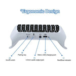 คีย์บอร์ดไร้สาย Bluetooth แบบมีด้ามจับ JYS-P5121 สามารถแชทเสียงได้ เหมาะสำหรับ PS5, หมายเหตุ: ไม่มีด้ามจับ, JYS-P5121 (สีเทา)