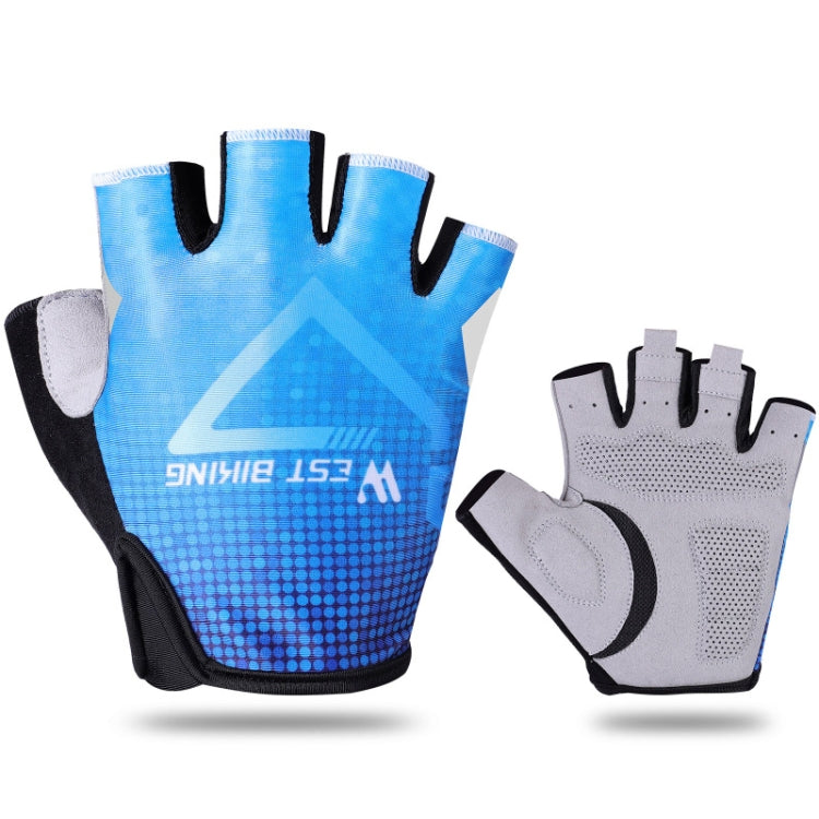 ถุงมือขี่จักรยาน WEST BIKING YP0211215 สำหรับฤดูร้อน ครึ่งนิ้ว ระบายอากาศ ถุงมือขี่จักรยานกลางแจ้ง, M, L, XL, XXL