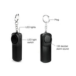 AF-9400 สัญญาณเตือนส่วนบุคคล 130dB แบบดึงห่วง สำหรับผู้หญิง ป้องกันหมาป่า พวงกุญแจป้องกันตัว