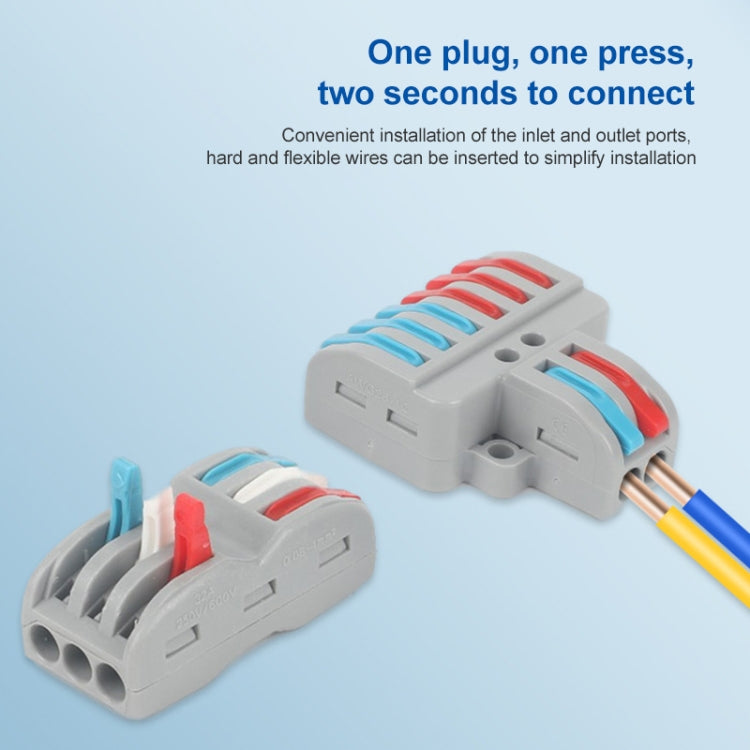SPL-2 ขั้วต่อสายไฟแบบรวดเร็ว สีสันสดใส 2 เข้า 3 ออก แบบมัลติฟังก์ชัน, SPL-2 2 เข้า 3 ออก, SPL-3 3 เข้า 3 ออก, SPL-42 2 เข้า 4 ออก, SPL-62 2 เข้า 6 ออก, SPL-63 3 เข้า 6 ออก, SPL-93 3 เข้า 9 ออก, LT-624 2 เข้า 4 ออก, LT-626 2 เข้า 6 ออก