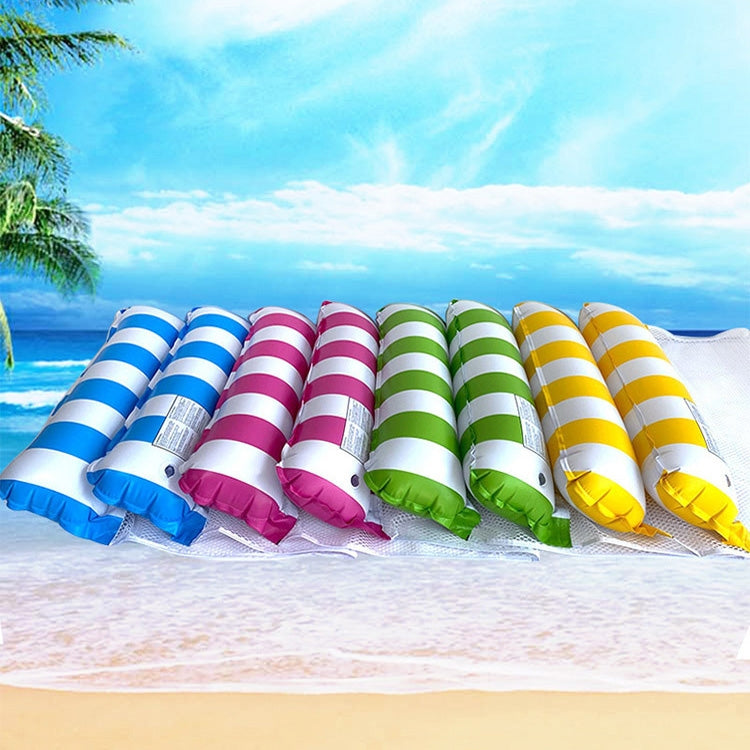 เปลลม PVC สำหรับผู้ใหญ่ ว่ายน้ำลอยน้ำ ขนาด 120 x 70 ซม. ลายทางสีฟ้าอ่อน, สีชมพูแดง, สีเหลือง, สีเขียว, สีส้ม, สีน้ำเงินเข้ม, สีเหลือง+น้ำเงิน, สีเขียว+น้ำเงิน
