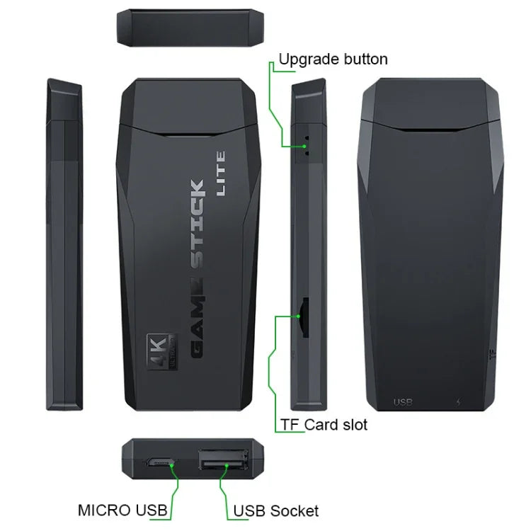 เครื่องเล่นเกมไร้สาย Y3 Lite Doubles HD, 32G 3000 เกม, 64G 10,000 เกม