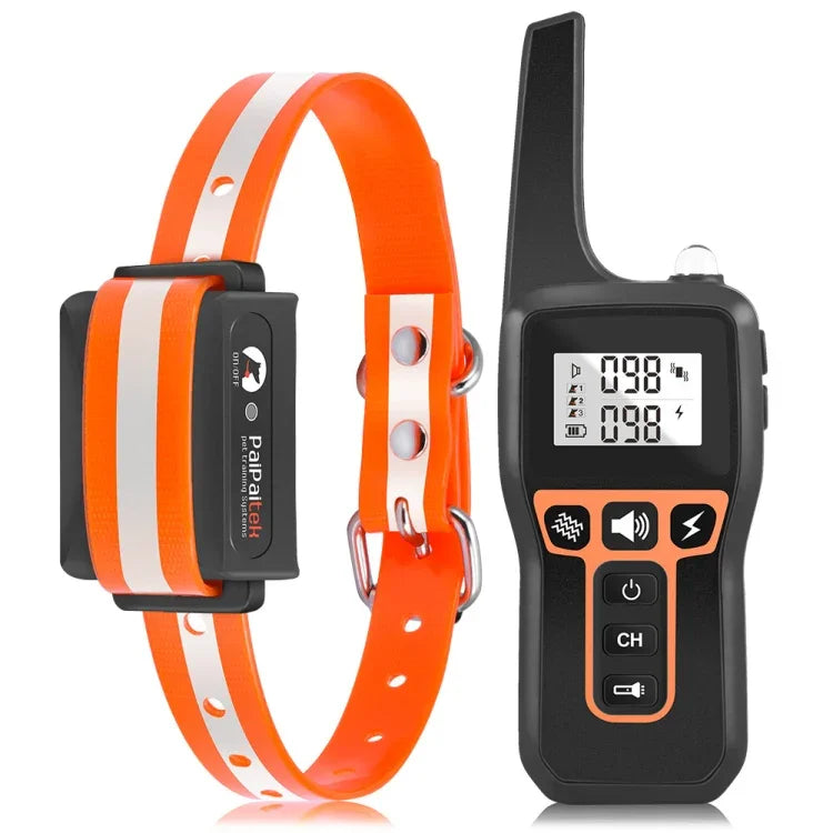 อุปกรณ์ฝึกสุนัข PaiPaitek PD529 รีโมทคอนโทรล ควบคุมด้วยเสียง ป้องกันเห่า, PD529 (สีดำ), PD529 (สีแดง), PD529 (สีส้ม), PD529 (สีเหลือง)