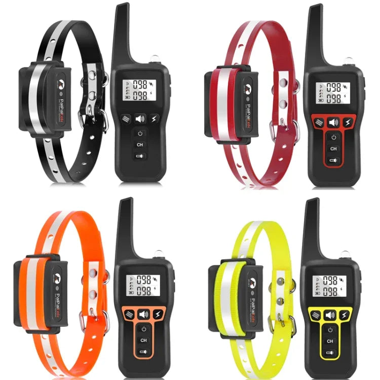 อุปกรณ์ฝึกสุนัข PaiPaitek PD529 รีโมทคอนโทรล ควบคุมด้วยเสียง ป้องกันเห่า, PD529 (สีดำ), PD529 (สีแดง), PD529 (สีส้ม), PD529 (สีเหลือง)
