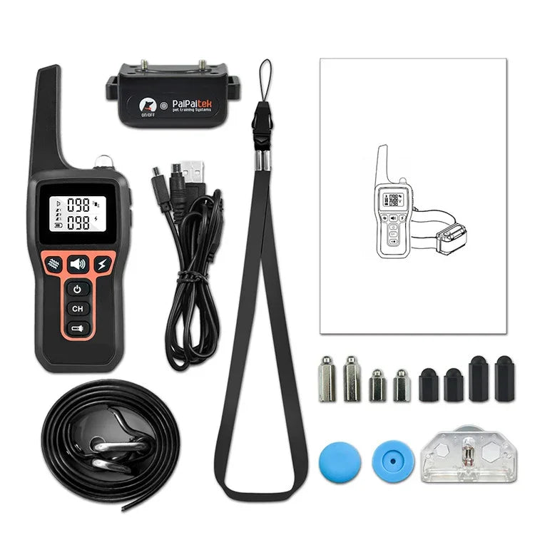อุปกรณ์ฝึกสุนัข PaiPaitek PD529 รีโมทคอนโทรล ควบคุมด้วยเสียง ป้องกันเห่า, PD529 (สีดำ), PD529 (สีแดง), PD529 (สีส้ม), PD529 (สีเหลือง)