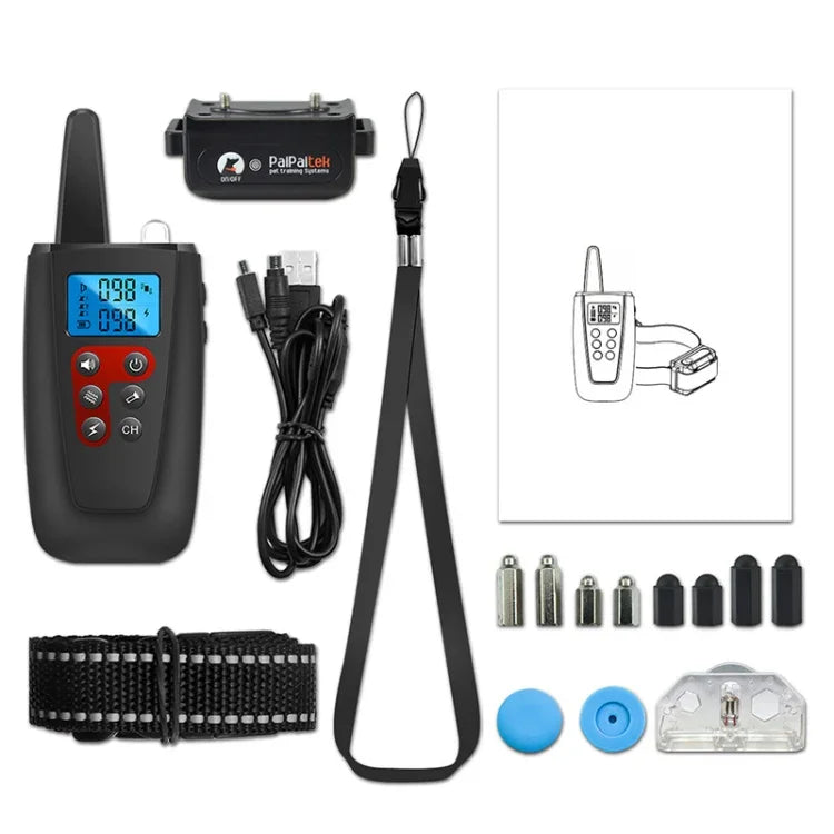 PaiPaitek PD526 ปลอกคอกันเห่าควบคุมเสียงอัตโนมัติ อุปกรณ์ฝึกสุนัข อิเล็กทรอนิกส์ควบคุมเสียงเห่า, PD526