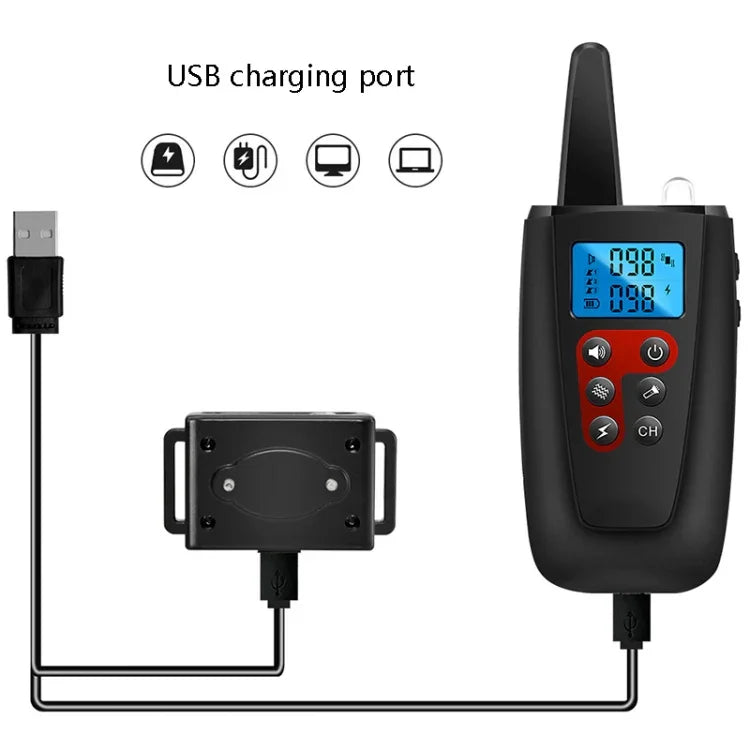 PaiPaitek PD526 ปลอกคอกันเห่าควบคุมเสียงอัตโนมัติ อุปกรณ์ฝึกสุนัข อิเล็กทรอนิกส์ควบคุมเสียงเห่า, PD526