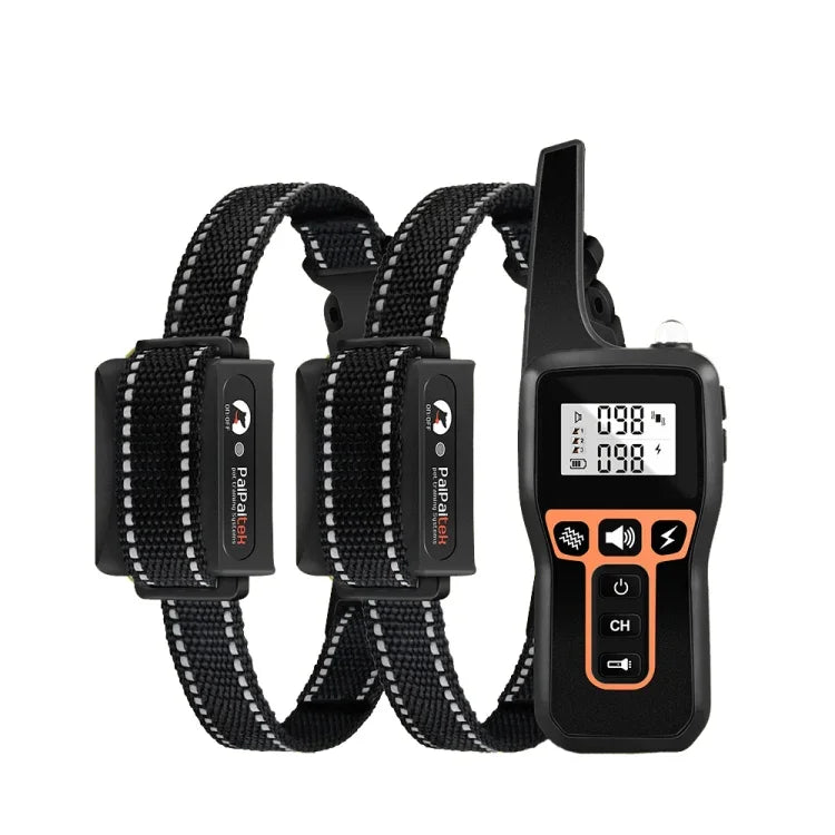 PaiPaitek PD529-2 อุปกรณ์ฝึกสุนัขรีโมท อุปกรณ์ฝึกสัตว์เลี้ยง ป้องกันเห่า อุปกรณ์ฝึก, PD529-2