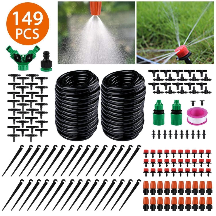 ชุดรดน้ำหยดอัตโนมัติ DIY ปรับได้ 30 ม. 149-in-1