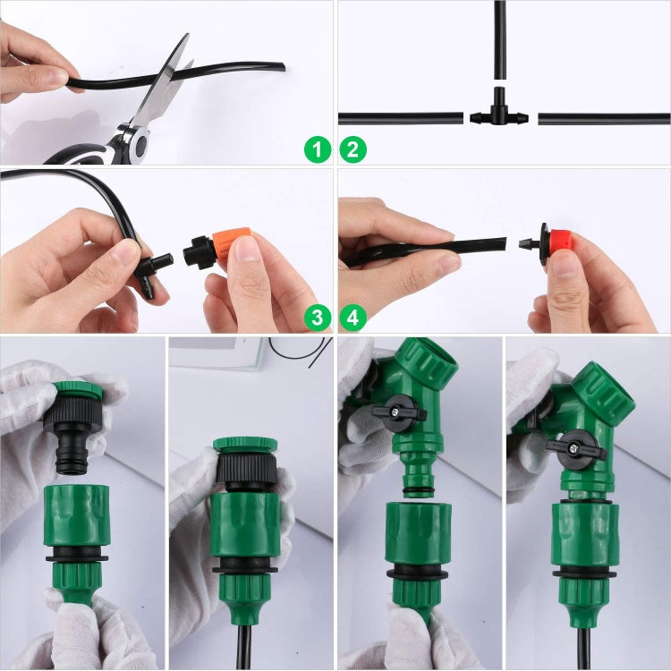 ชุดรดน้ำหยดอัตโนมัติ DIY ปรับได้ 30 ม. 149-in-1