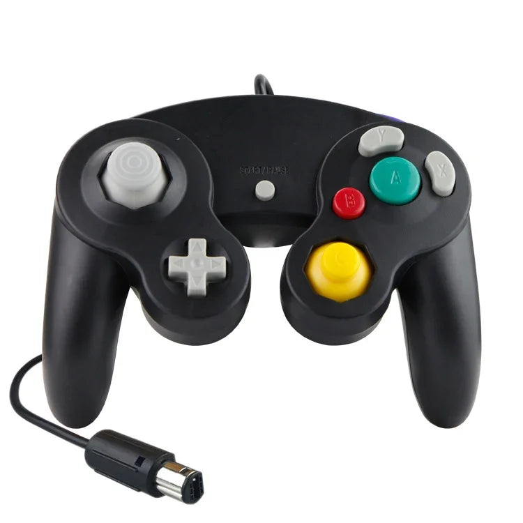 จอยสติ๊กสั่นจุดเดียว 2 ชิ้น แบบมีสาย สำหรับ Nintendo NGC / Wii, สีขาว, สีชมพู, สีเหลือง, สีแดง, สีม่วง, สีเขียว, สีน้ำเงิน, สีดำ, สีเงิน, สีส้ม